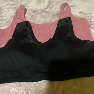 Bundle of 2 Seamless Comfort Bralette - One Black & the other Pink.